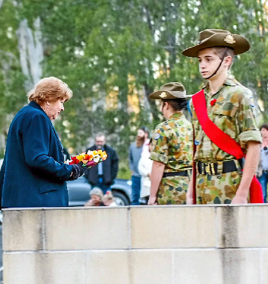 REMINDER: Tanda Webb during the Dawn Service. REMINDER: Tanda Webb during the Dawn Service.